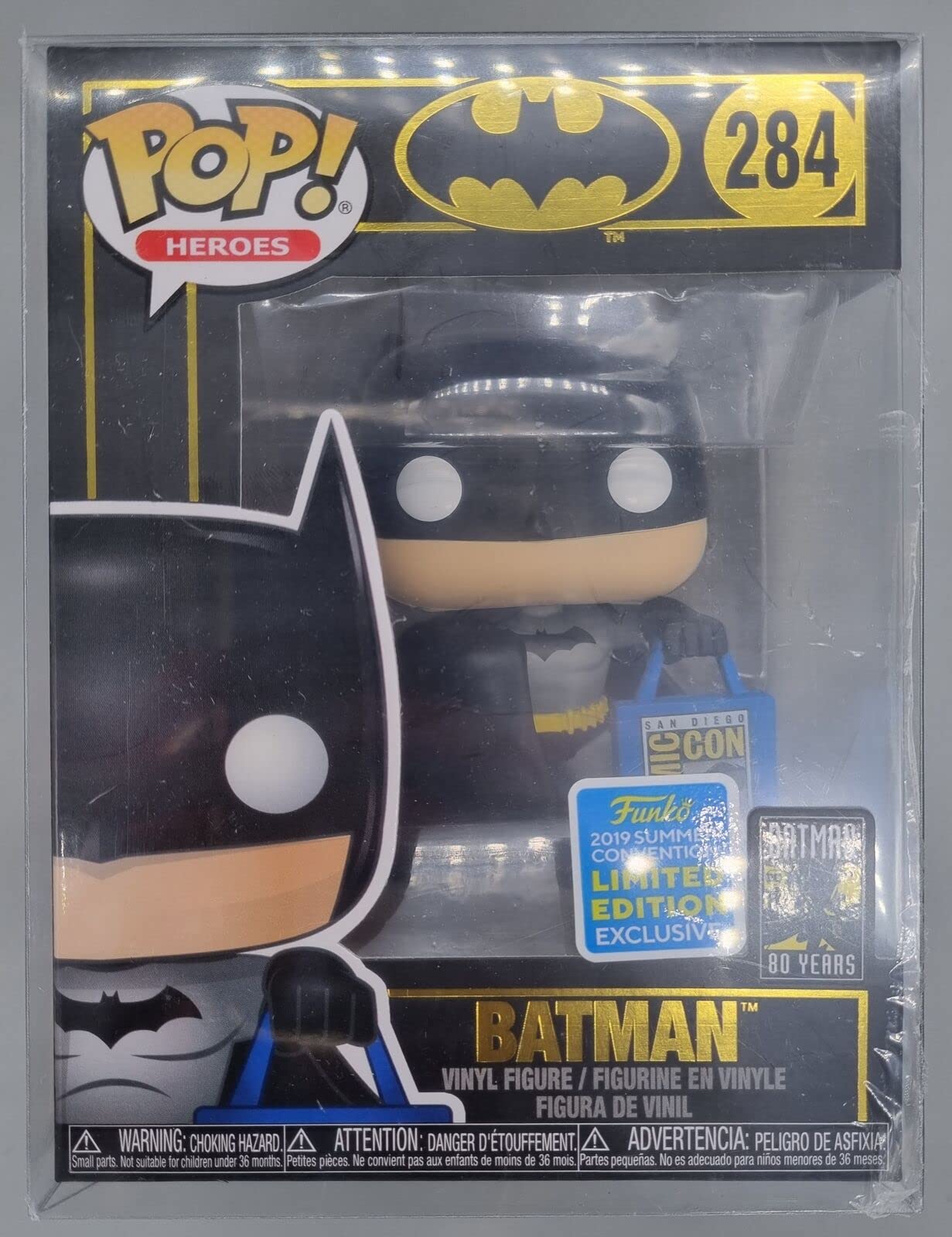 Funko Pop! Heroes: Batman with SDCC Bag (SDCC 2019 Exclusive) #284
