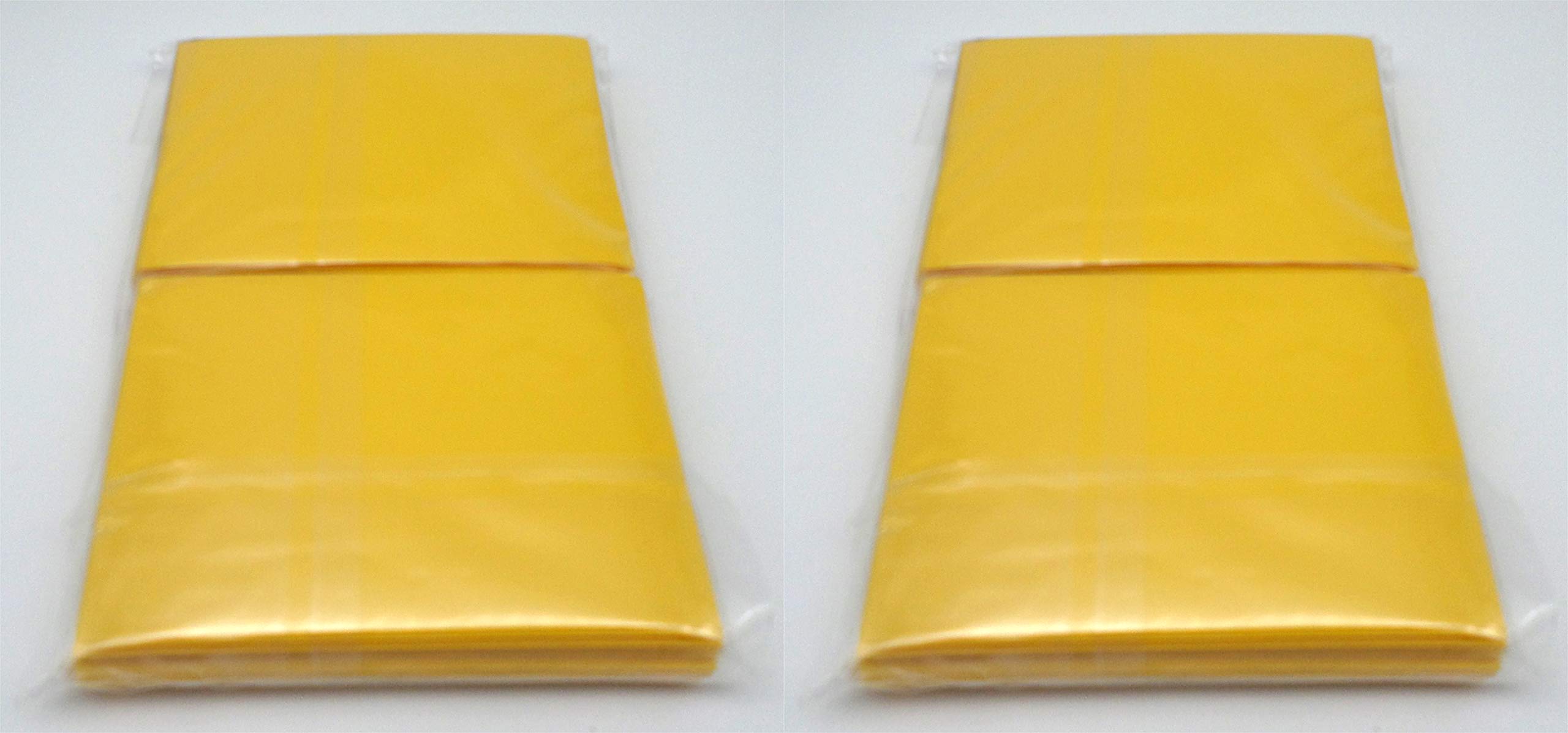 docsmagic.de 2 x 100 Double Mat Yellow Card Sleeves Standard Size 66 x 91 - PKM MTG