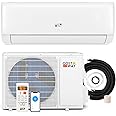 COSTWAY 12000 BTU Mini Split Air Conditioner, with Heat Pump, 22 SEER2 115V Inverter, 24H Timer, Auto Clean, Remote Control for Rooms up to 750 Sq.Ft (Airtural Series)