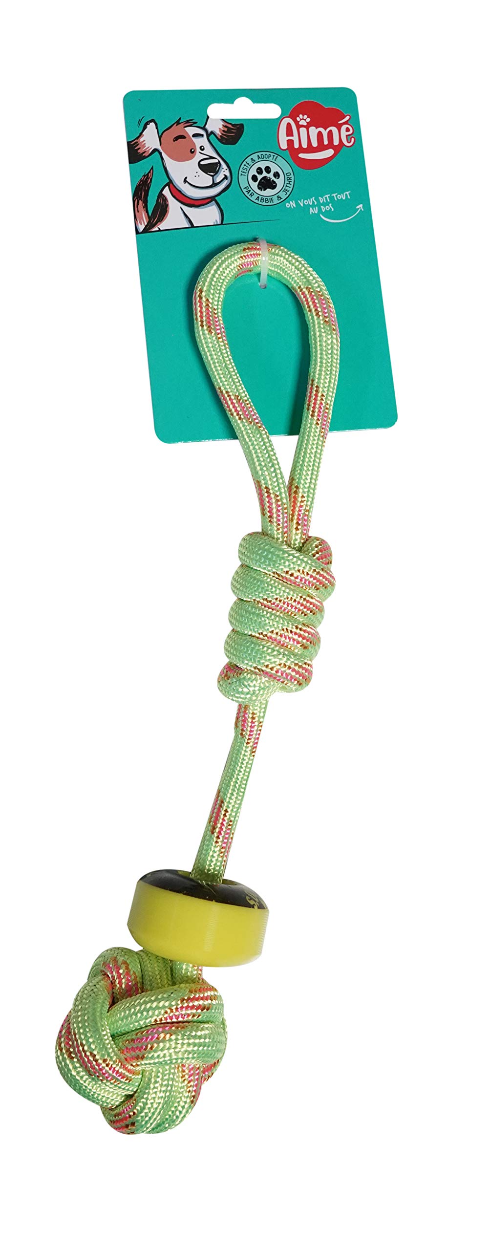 Aime Braided Rope Wheelies Dog Toy Diameter 35 cm