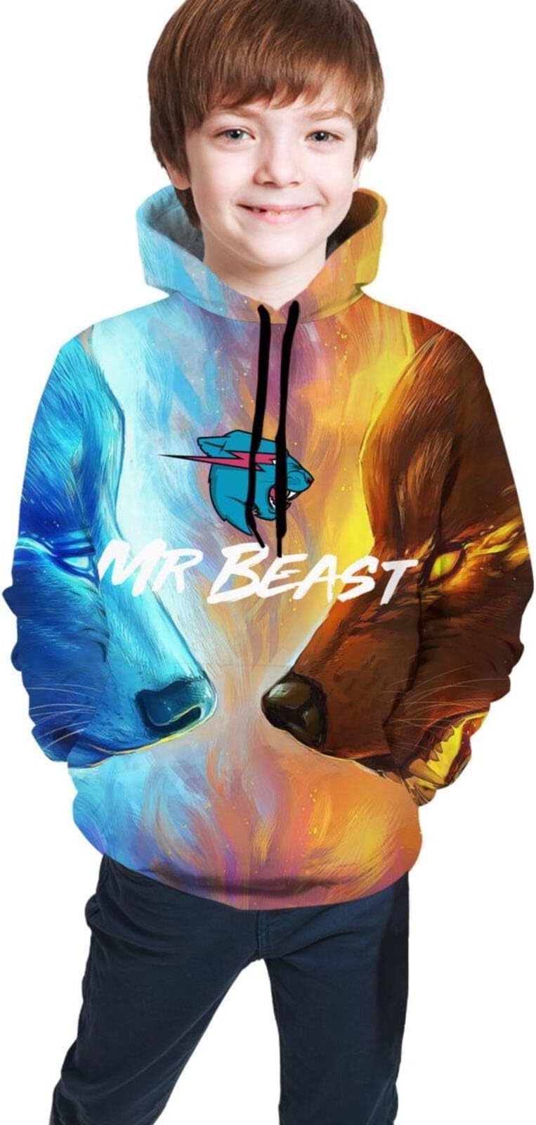 Youth Teen Boys Girls Classic Logo Merch Hoodie Sweatshirt Long Sleeve Clothes for Teens Pullover Black