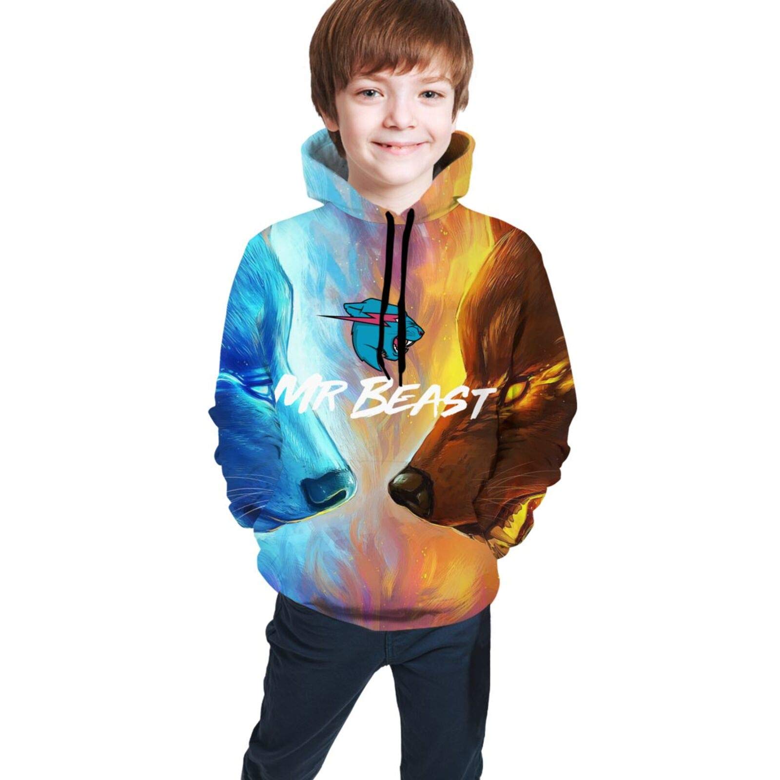 Youth Teen Boys Girls Classic Logo Merch Hoodie Sweatshirt Long Sleeve Clothes for Teens Pullover Black