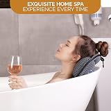 Simply Serene Luxury Bath Pillow 4D Air Mesh Head Neck Back Support 6 Suction view 5