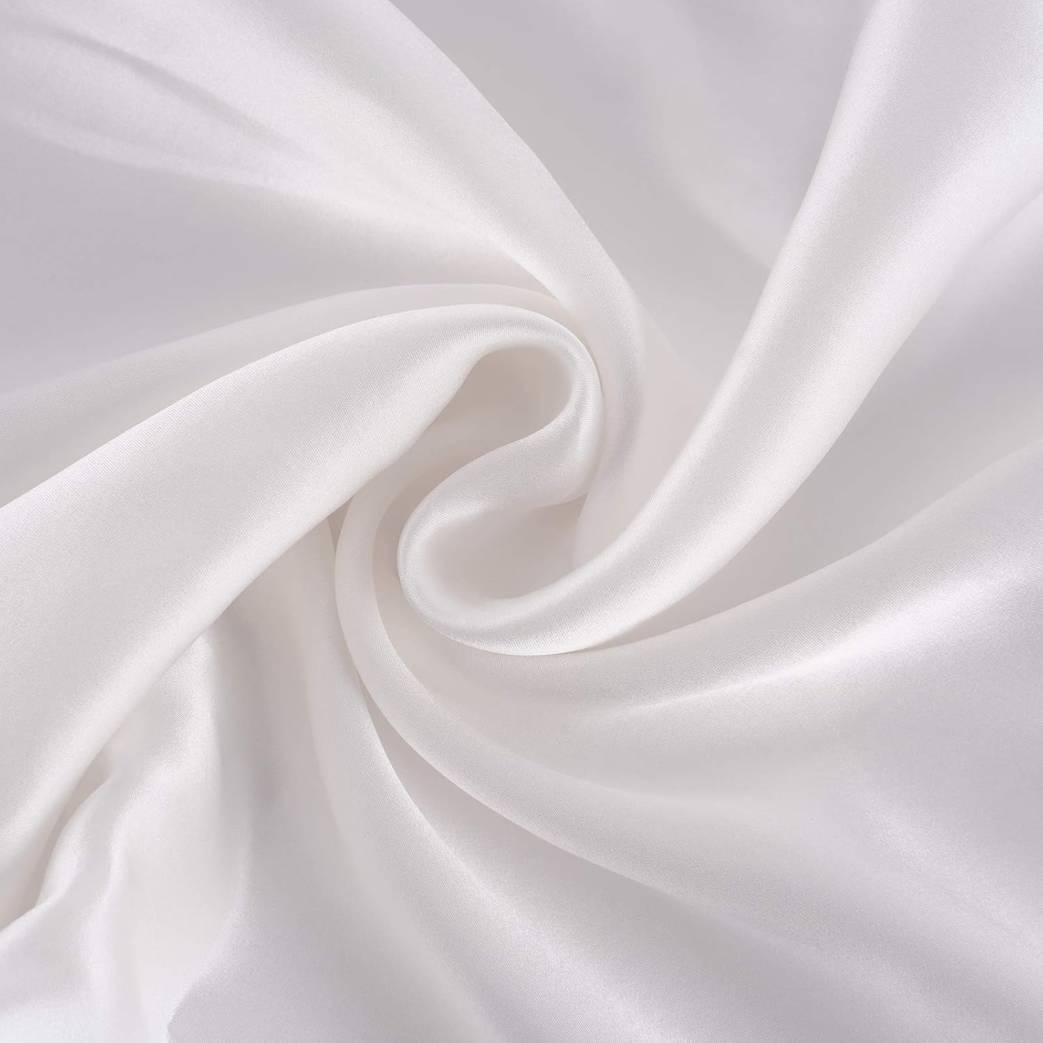 RUIPTSKE Natural Silk Federa, ipoallergenico, 22momme, 100% Seta, 600 Filati, con a Scomparsa Cerniera (White, 50x90cm) - Image 3