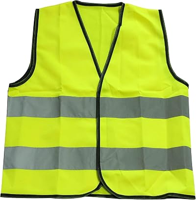SZCXDKJ Childrens High Visibility Safety Vest Yellow Reflective Kids Hi Vis