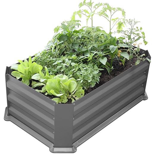 Bio Green Metal Bancal con Base de plástico Mainau, Antracita, 80 ...