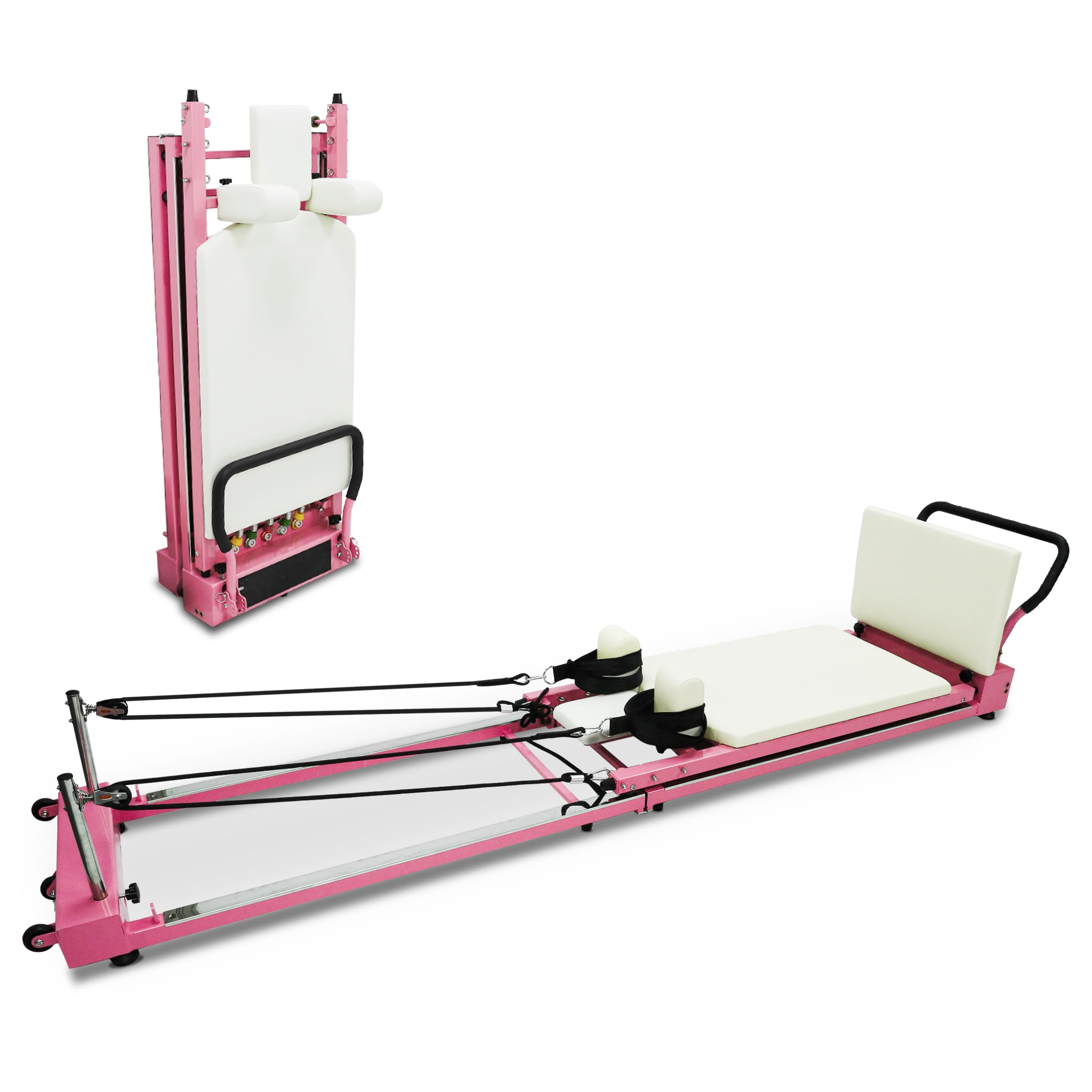 Photo 1 of piothioh Pilates Reformer Machine - Foldable Pilates Reformer for Home Gyms Pilates Equipment for Home Workouts- Weight Capacity Up to 330Lbs