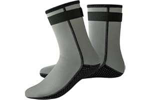 YDQUANI Wetsuit Socks 3mm Neoprene Diving Socks Thermal Anti-Slip Scuba Socks Water Booties for Swimming Water Sports