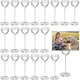 Table Number Card Holders, 25 Pack Heart Shape
