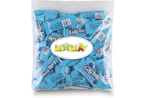 MIMA MIMA Laffy Taffy Chewy, Tangy, and Tasty Mini Taffy Wrapped Bars in Bulk - (1 Pound) (Blue Rasperry)