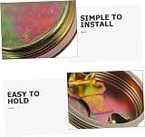 iplusmile 12pcs Iron Oil Drum Caps 200L Barrels Screw-on Seal Bung Covers 6 view 3