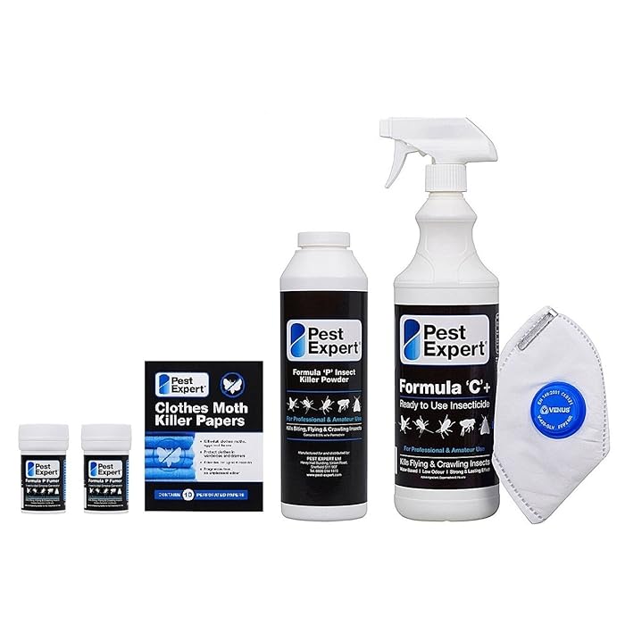 Buy Pest Expert Carpet Moth Killer Spray 1ltr, Moth Powder 300g, 2 x