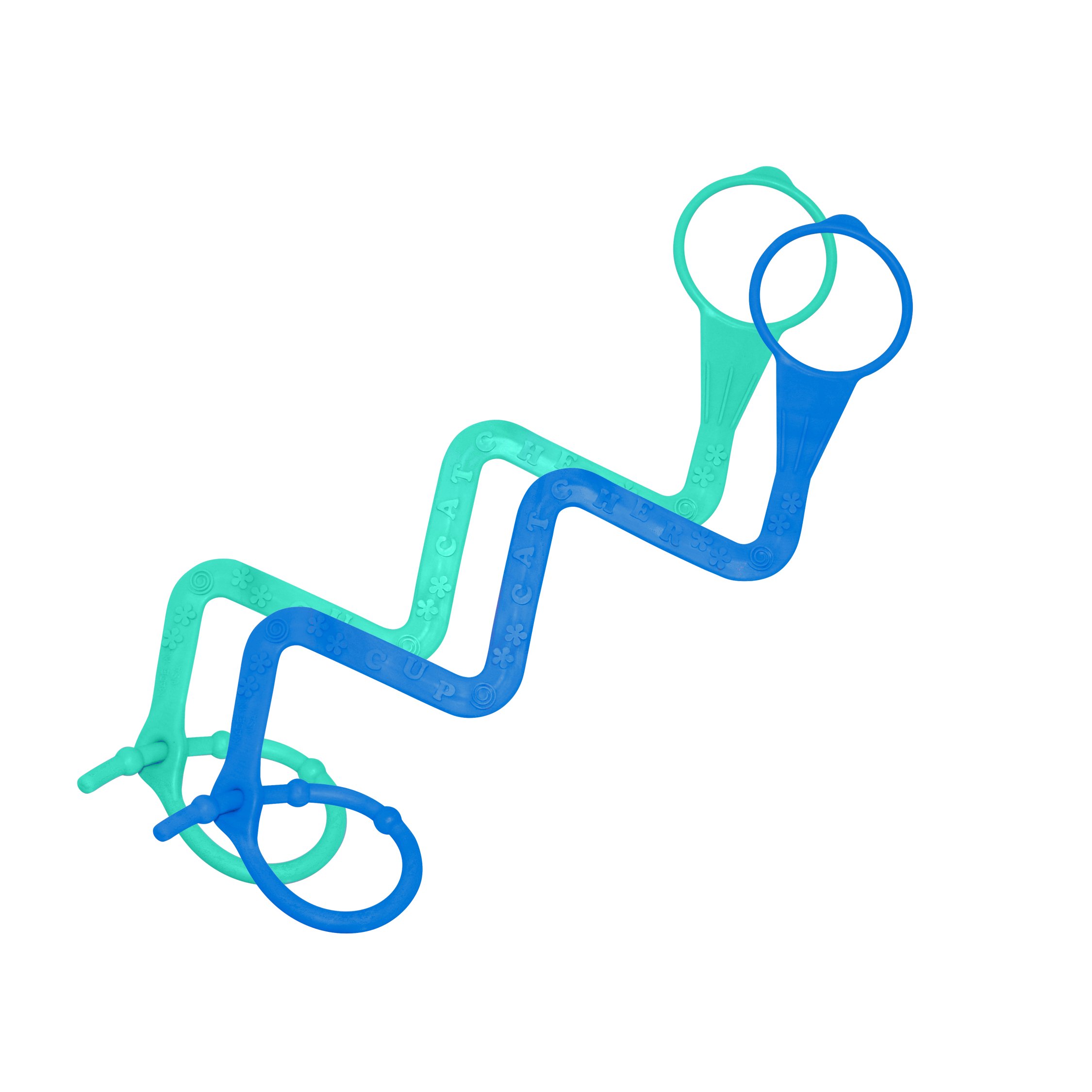 Cup Catcher by Brilli Baby - Catches The Cup, Keeps it Close and Clean (Blue/Aqua)