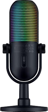 Razer Seiren V3 Chroma RGB USB Microphone Tap-to-Mute Black view 9