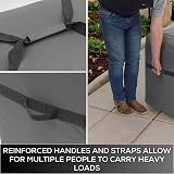 Barlborough Garden Cushion Storage Bag Cover XLarge 200 x 75 x 60cm Grey view 7