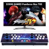 RegiisJoy 32000 in 1 Pandoras Box 78S Retro Arcade Game Console, 4 Player 3D Magical Modified Games, Search/Save/Hide/Pause Function, Favorite List, One-Button Combo, 128G TF, 12-Grid Classification