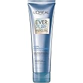L'Oreal Paris Sulfate Free Conditioner for Curly Hair, Lightweight, Anti-Frizz Hair Care with Coconut Oil, EverPure, 8.5 Fl Oz (Packaging May Vary)