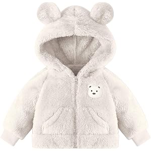 AIMISYOU Winter Newborn Baby Boys Fleece Coats Infant Girl Jacket Toddler Hoodie For Girl