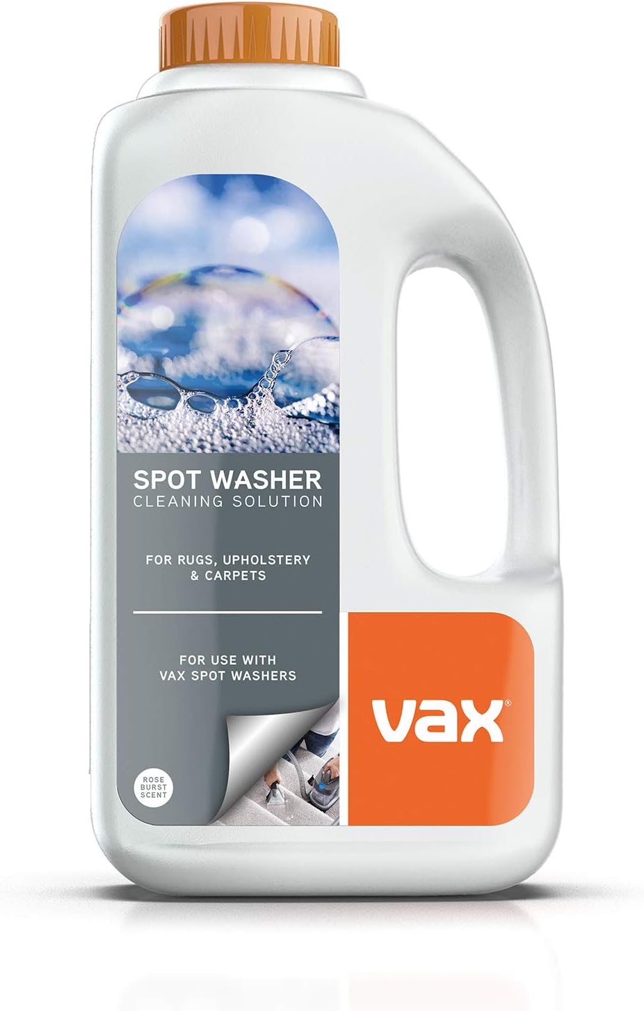 Vax SpotWash 1 Litre Solution for Rugs Upholstery Carpets 1-9-142410 White
