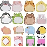 32 Pads Cute Sticky Notes, Animal Sticky Notes Self Adhesive Cartoon Notes Memo Pads Notes Page School Tab for School Office Supplies