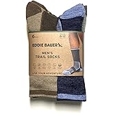 Eddie Bauer Men's Trail Socks, 6-Pack