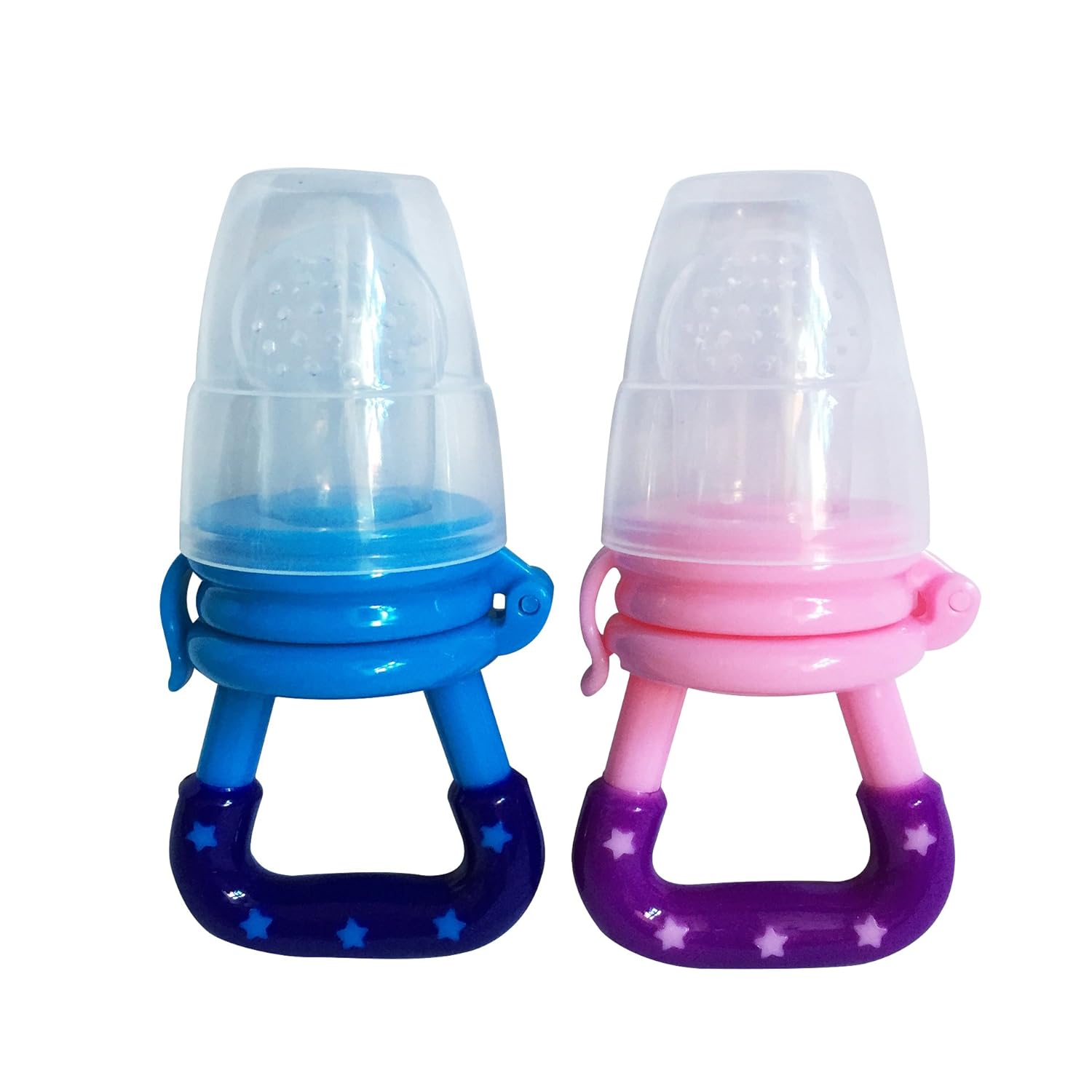 Luoke Nipple Fresh Silicone Baby Feeder Feeding Tool Storage Teether Soother (M, Color 2)