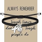 Lung Cancer Awareness Adjustable White Ribbon Bracelet - Gift for Lung Cancer Survivors