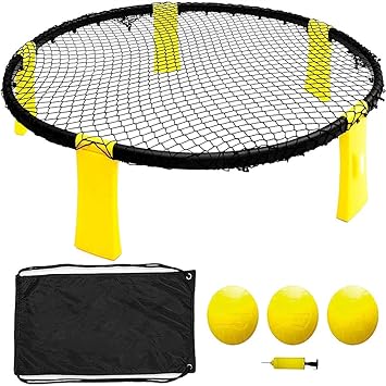 Amazon スパイクバトルボールゲームセット 屋外ゲームセット スラムボールゲーム公園 ビーチ 芝生 裏庭でネットにボールをスパイク ラリー セット スマッシュ Caveman ボール Amazon スパイクバトルボールゲームセット 屋外ゲームセット スラムボールゲーム公園 ビーチ 芝生 裏庭でネットにボールをスパイク ラリー セット スマッシュ Caveman ボール