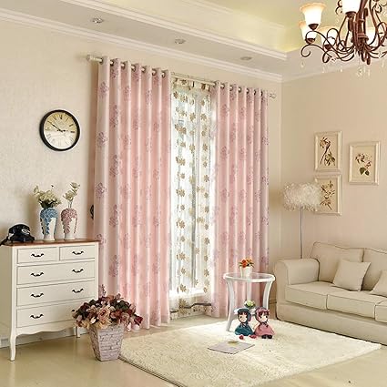 Amazon Com Blue Curtain Fabric Full Blackout Floor Window
