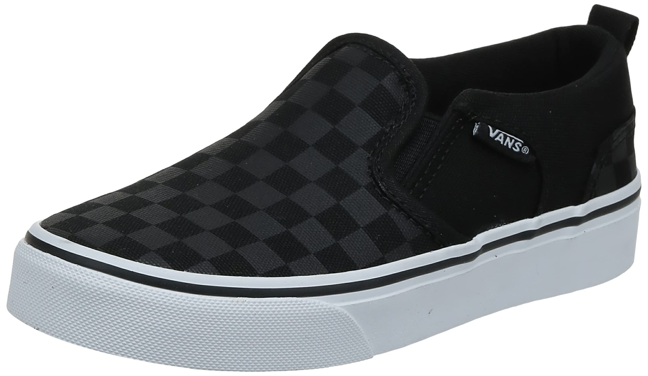 Vans Asher, Unisex Kids Trainers, Black (Checker/Black/Black 01X), 13.5 (31.5 EU)