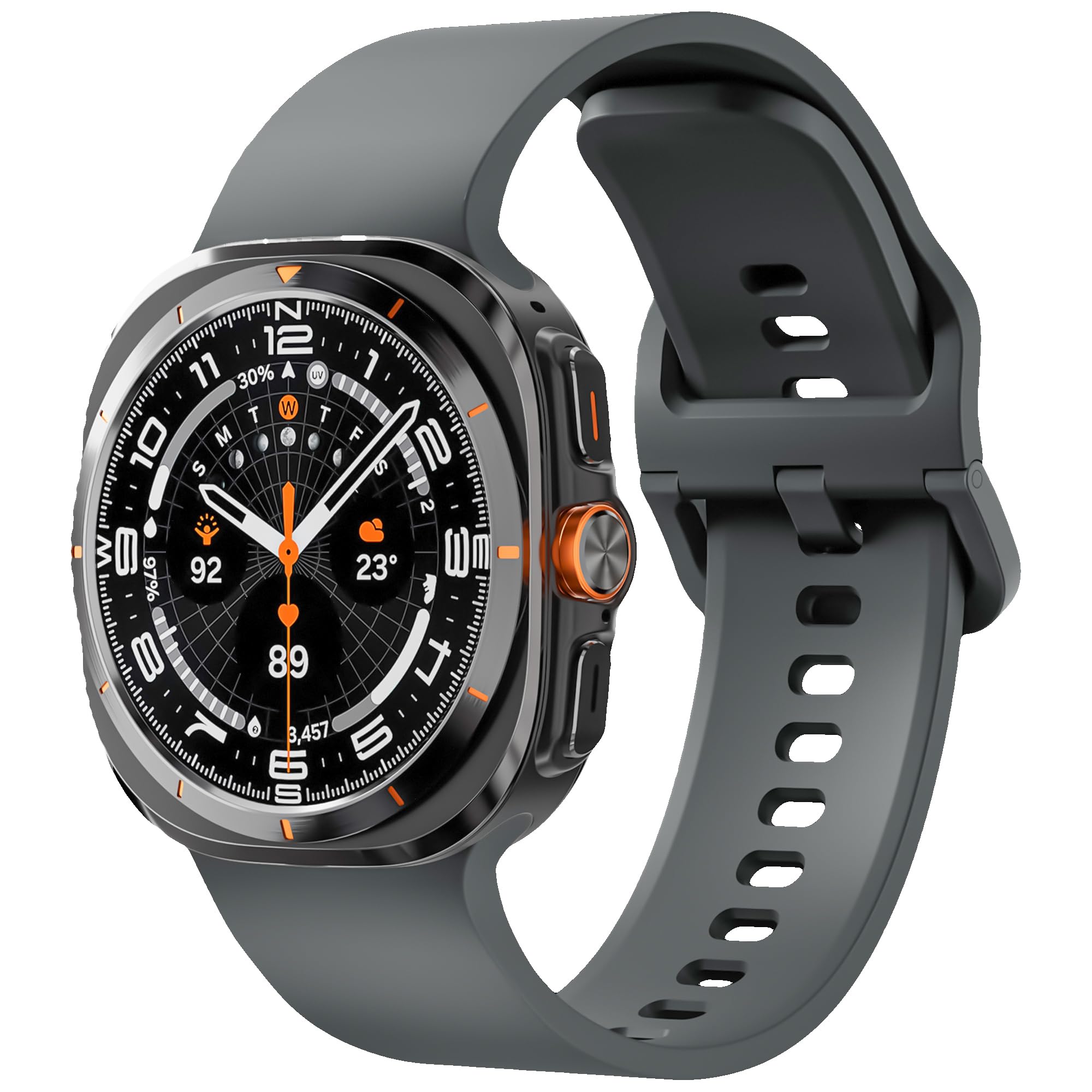Sport Silicone Band for Samsung Galaxy Watch Ultra Bands 47mm for Men Women, Soft Breathable Waterproof Rubber Replacement Strap for Samsung Galaxy Ultra 2(2025)/Ultra(2024) Watch Band 47mm