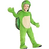 Perky Turtle Toddler Halloween Costume Jumpsuit, Mitts, Foot Covers, Shell
