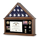 Sboitflmm Large Burial Flag Display Case American