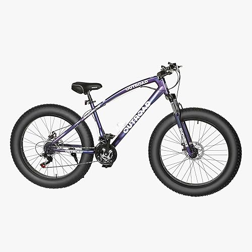Max4out 26 inch Fat Tire Mountain Bike, 21 Speed with Dual Front