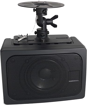 Amazon Claret Audio 天井吊りスピーカー Crt Mt2 壁掛け 天井ブラケット付き 店舗スピーカー 取付金具付き 1個 黒 1個 Claret Audio スピーカー取付部品