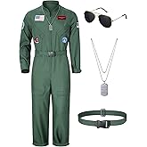 TOKYO REVENGERS Men Fighter Pilot Jumpsuit Air Force Flight Outfit Halloween Cosplay Costume With Accessories Set