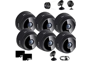 Magnetic Mini Security Camera, 1080p HD Camera, Mini Camera Wireless with Night Vision for Home Indoor and Outdoor (6PCS)