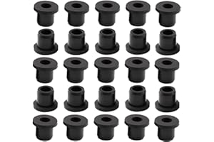 SAI FEI ER 25 pcs 3/8" Drill Hole，3/16" ID black Silicone Top hat rubber grommets for Wiring，Automotive，Firewall，Hole Plug，Desk，Screw，Water and Gas pipe，Drain，House Siding，Cable Bushing，Glass，Wire plug