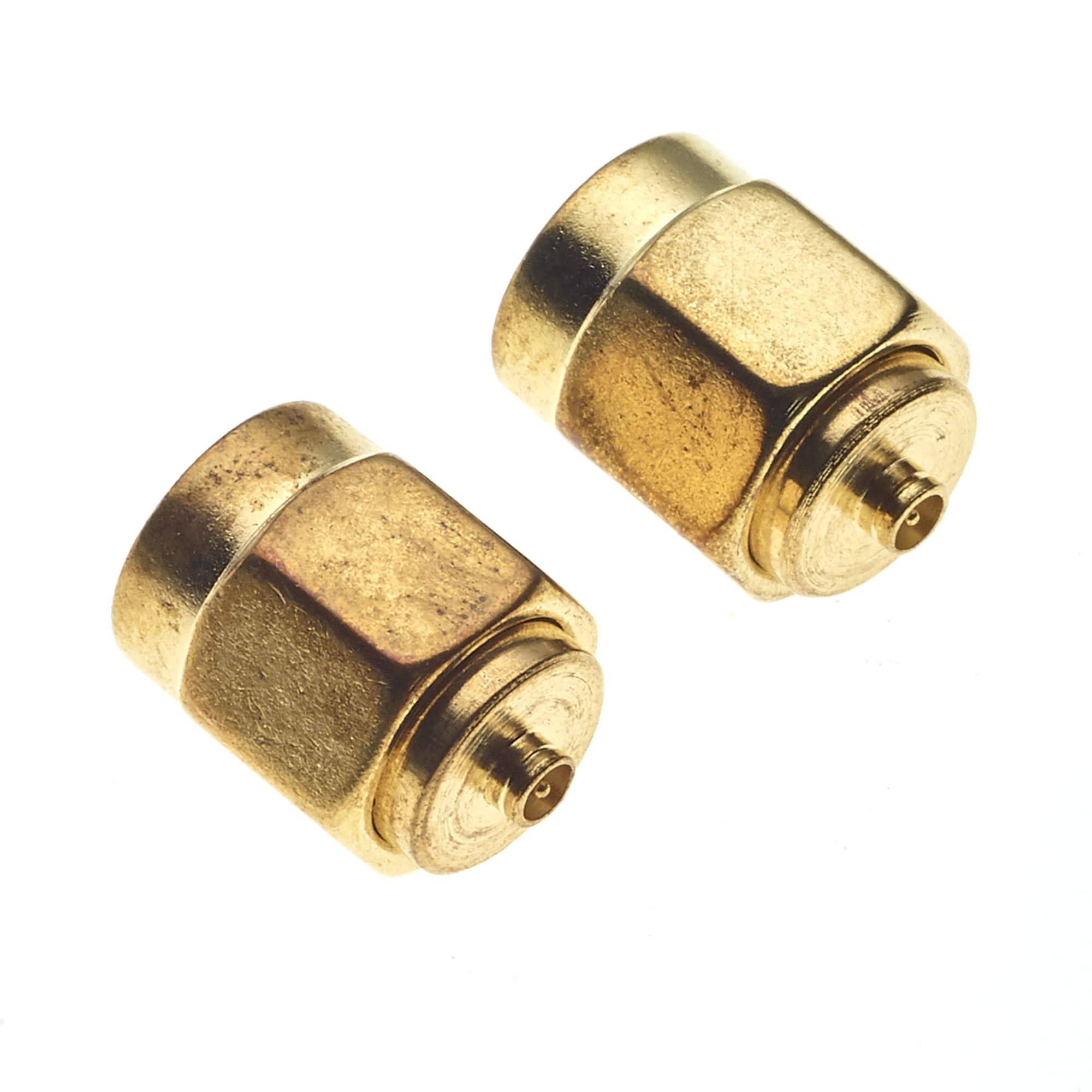 Keple SMA Plug To UFL Adaptor - 50 Ohm Gold Plated Male UFL/U.FL/IPX Coaxial IPX Connector For WiFi Antenna Pigtail Extension - Pack Of 2