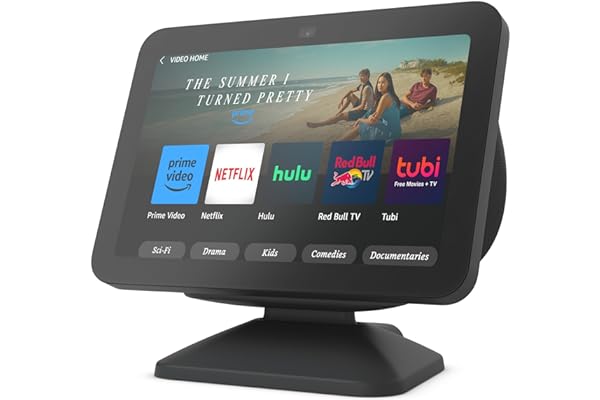 Echo Show 8 (3rd Gen) Adjustable Stand with USB-C Charging Port | Charcoal