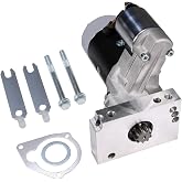 BUSIDN High Torque 3 HP 9 Tooth Mini Starter w/ 153/168 Tooth FLYWHEELS | Repalcement For Chevrolet BBC SBC Small &amp; Big Block 262-454 CID V6-V8, w/ AT or MT