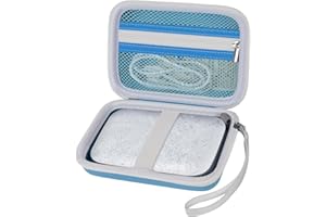 BOOBOWL Case Compatible with HP Sprocket Select Portable/ 2nd Edition Instant Photo Printer, Travel Carrying Organizer Holder Fits for Zink Photo Paper, USB Cable and More Accessories (Box Only) (Blue)