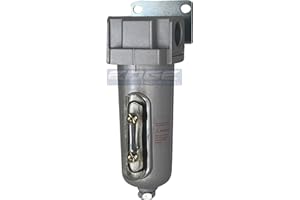 HEAVY DUTY INDUSTRIAL GRADE IN LINE DESICCANT AIR DRYER FOR COMPRESSED AIR COMPRESSORS, WITH METAL BOWL, SIGHT GLASS, WALL BR