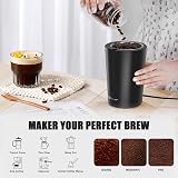 Aigostar Coffee Grinder Electric 200W Removable Lid Stainless Steel Blades view 2