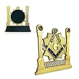 ASmileIndeep Masonic Car Emblem Square Freemason