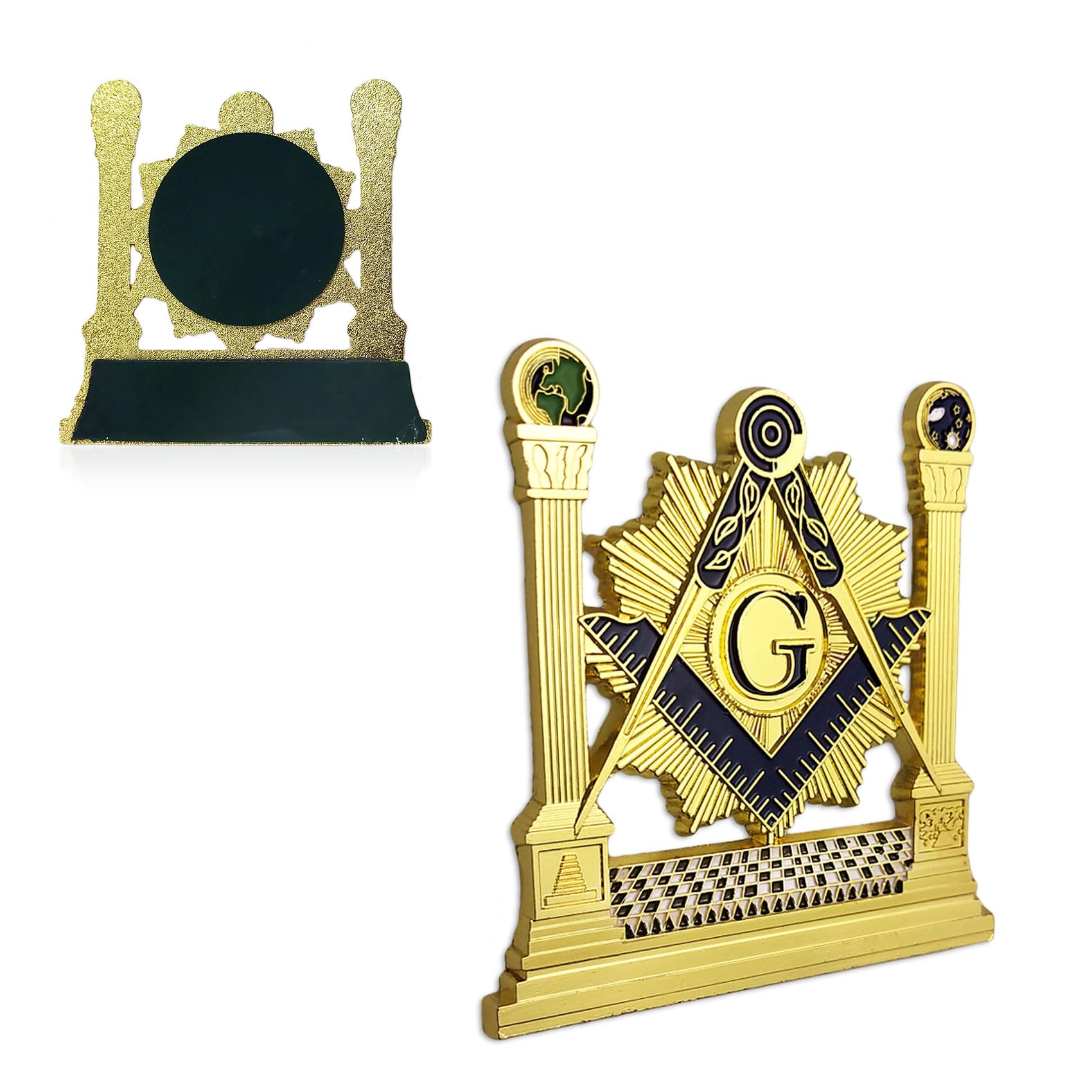 ASmileIndeep Masonic Car Emblem Square Freemason