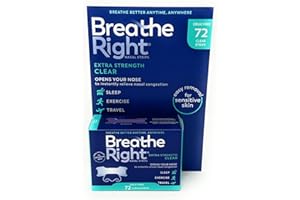 Breathe Right BR Clear Nasal Strips 72 Ct