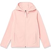 Amazon Essentials Girls and Toddlers' Polar Fleece Full-Zip Hooded Lightweight Jacket