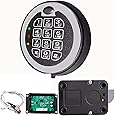 Fireproof Gun Safe Lock Replacement with Swing Bolt Lock, 5 User Code and 1 Master Code Chrome Electronic Digital Keypad Electronic Safe Lock for Safe Box Lock