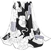 ANDANTINO 100% Silk Scarf 43" Large Square Lightweight Headscarf& Shawl–Women Hair Wraps-With Gift Packed